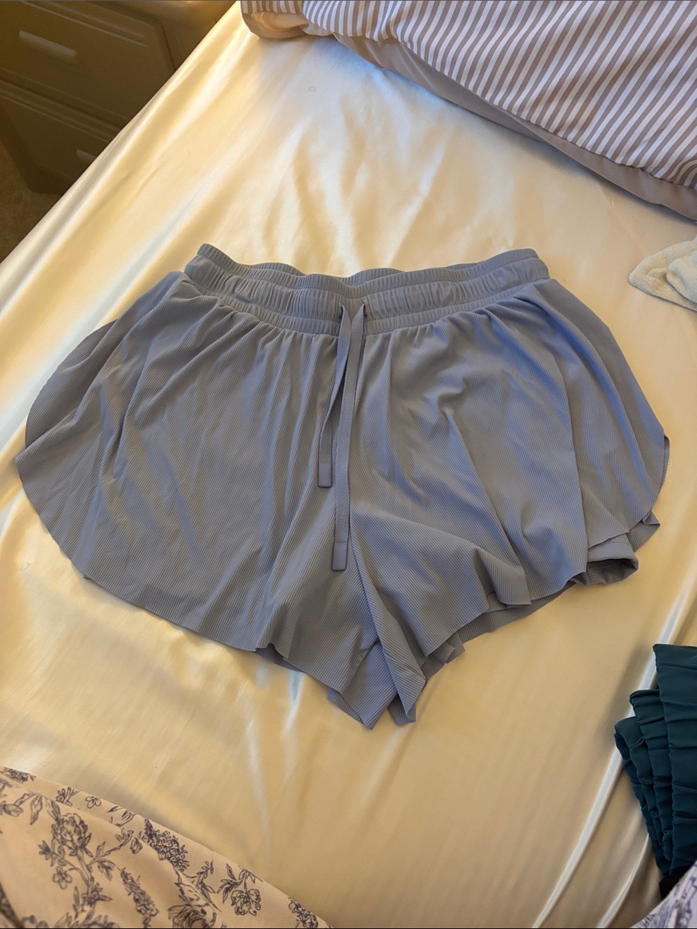 JoyLab Light Blue Athletic Lounge Shorts with Drawstring
